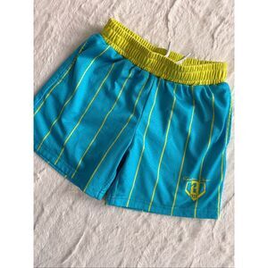 Baseball Lifestyle 101 Jackson Olson Signature Shorts Neon Pinstripes - Youth Sm